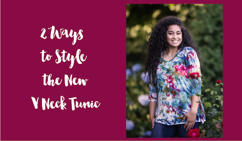 How to Wear and Style Our V Neck Tunic